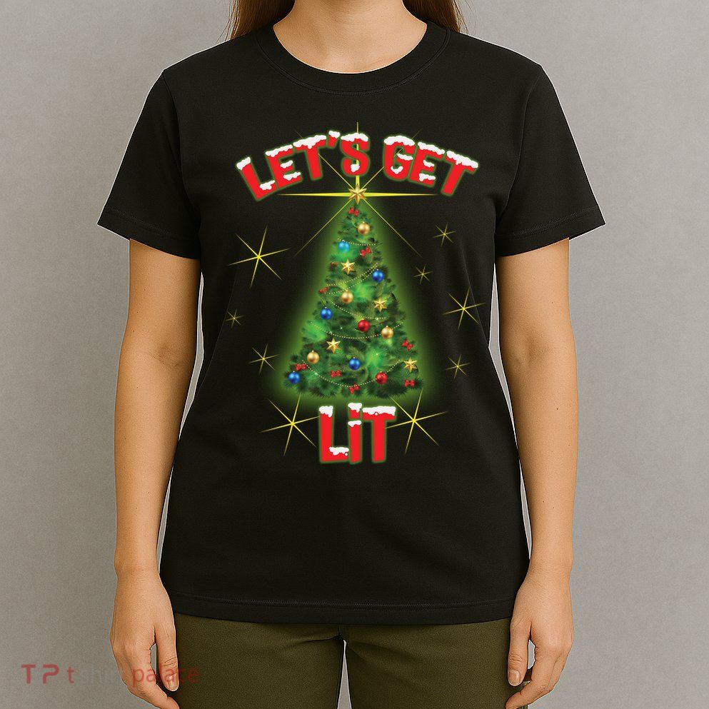 Let's Get Lit Christmas Tree T-Shirt