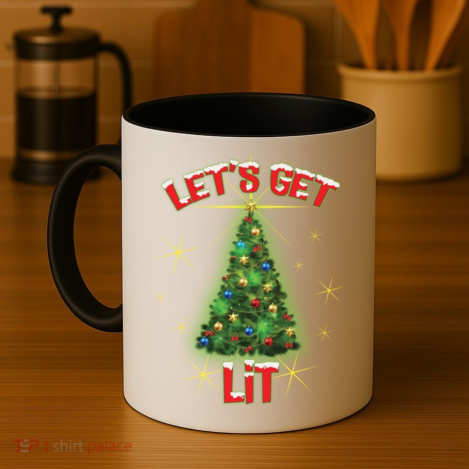 Let's Get Lit Christmas Tree Mug