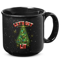Let's Get Lit Christmas Tree 15oz Campfire Ceramic Mug