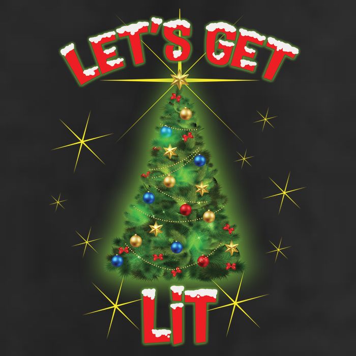 Let's Get Lit Christmas Tree 15oz Campfire Ceramic Mug