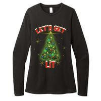 Let's Get Lit Christmas Tree Womens CVC Long Sleeve Shirt