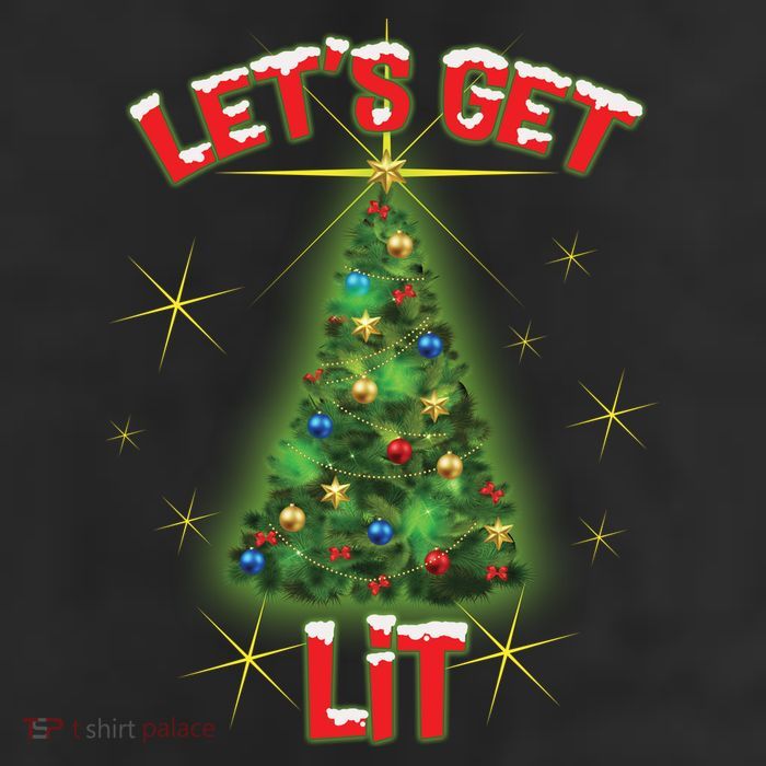 Let's Get Lit Christmas Tree Trucker Hat