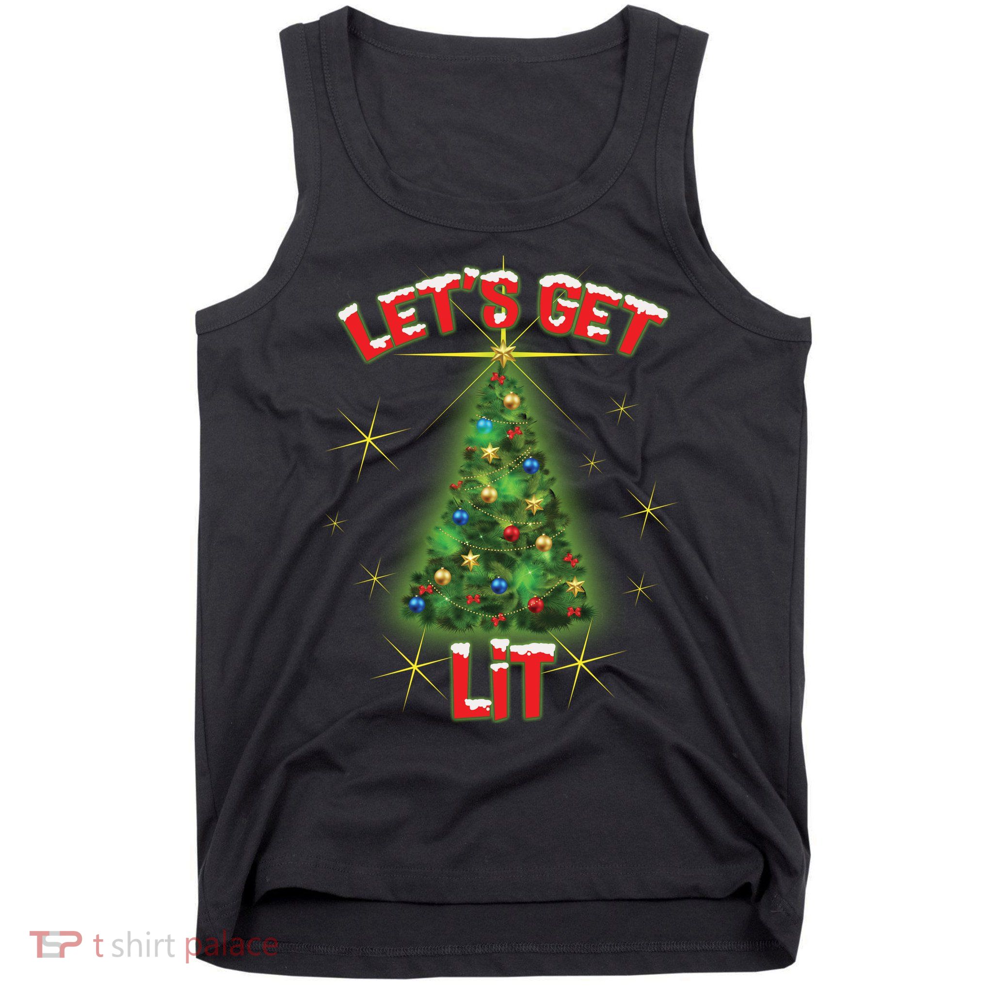 Let's Get Lit Christmas Tree Tank Top
