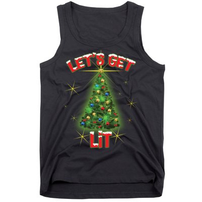 Let's Get Lit Christmas Tree Tank Top