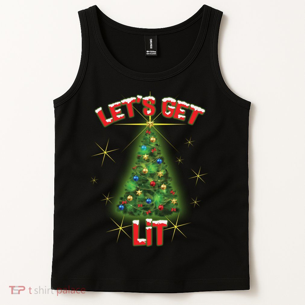 Let's Get Lit Christmas Tree Tank Top