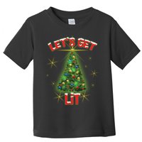 Let's Get Lit Christmas Tree Toddler T-Shirt