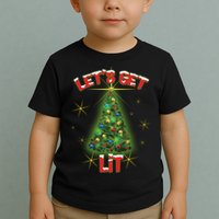 Let's Get Lit Christmas Tree Toddler T-Shirt