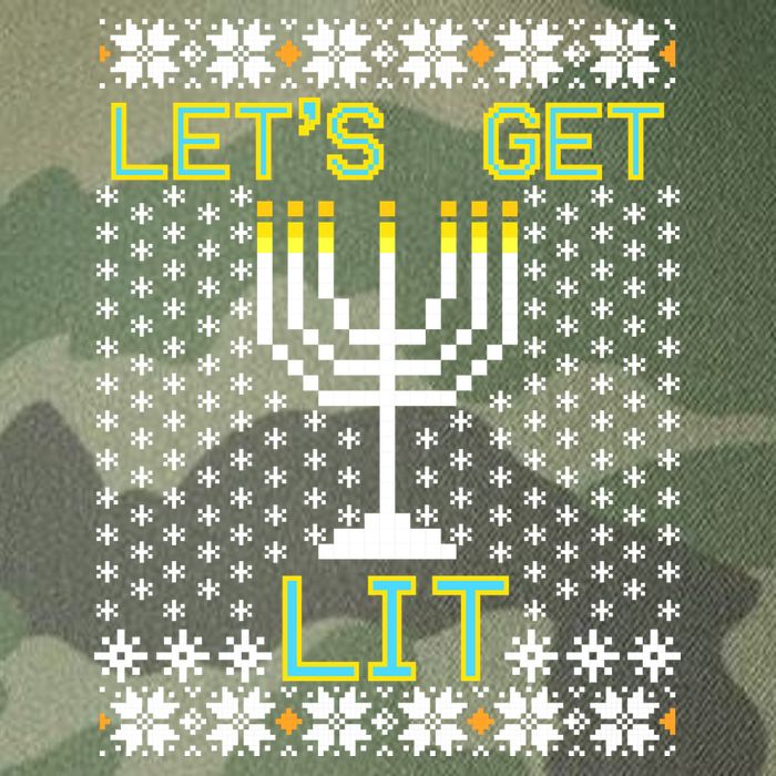 Let's Get Lit Funny Hanukkah Ugly Legacy Tie Dye Trucker Hat