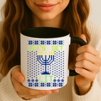 Let's Get Lit Funny Hanukkah Ugly Mug