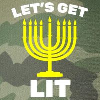 Let's Get Lit Hanukkah Legacy Tie Dye Trucker Hat