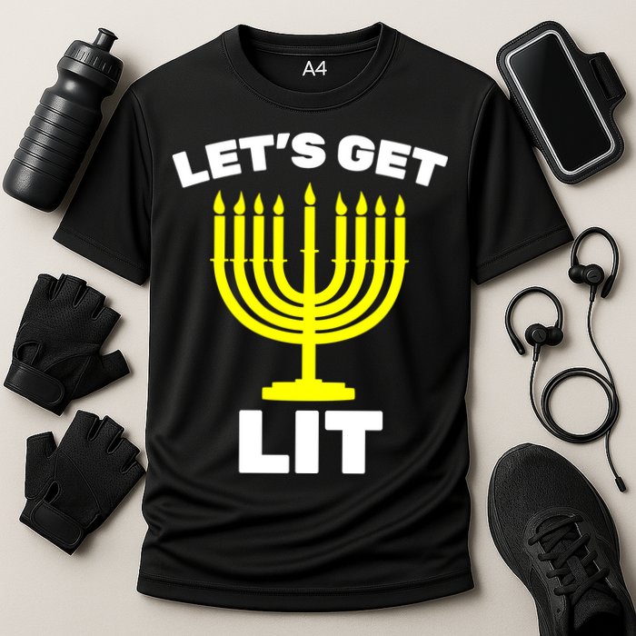 Let's Get Lit Hanukkah Performance Shirt