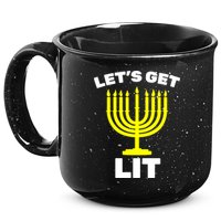 Let's Get Lit Hanukkah 15oz Campfire Ceramic Mug
