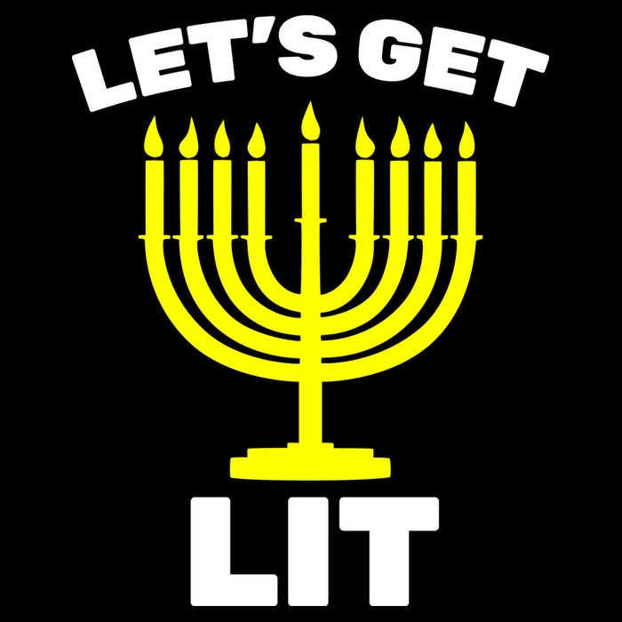 Let's Get Lit Hanukkah Ladies PosiCharge Competitor Racerback Tank