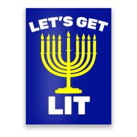 Let's Get Lit Hanukkah Poster