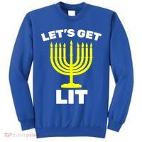 Let's Get Lit Hanukkah Tall Sweatshirt