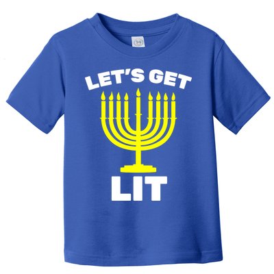 Let's Get Lit Hanukkah Toddler T-Shirt