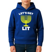 Let's Get Lit Hanukkah Kids Hoodie