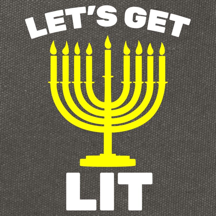 Let's Get Lit Hanukkah Cotton Canvas Backpack