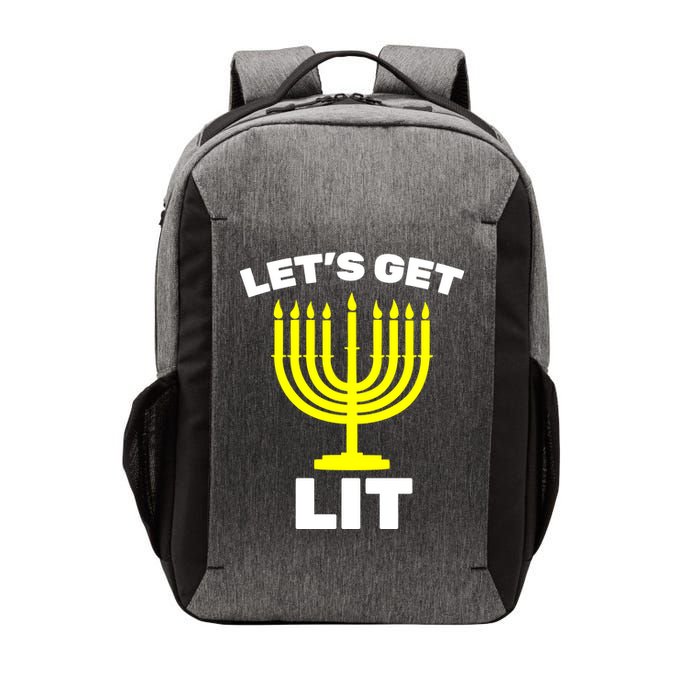 Let's Get Lit Hanukkah Vector Backpack