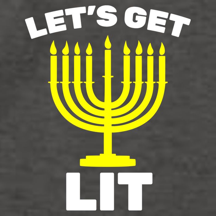 Let's Get Lit Hanukkah Vector Backpack