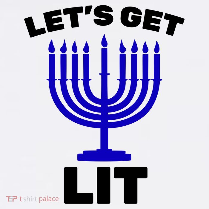 Let's Get Lit Hanukkah Garment-Dyed Sweatshirt