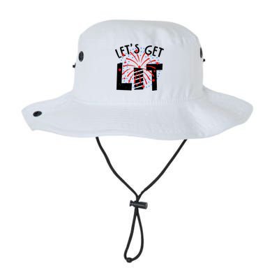 Let's Get Lit Memorial Day 4th of July Fireworks Legacy Cool Fit Booney Bucket Hat