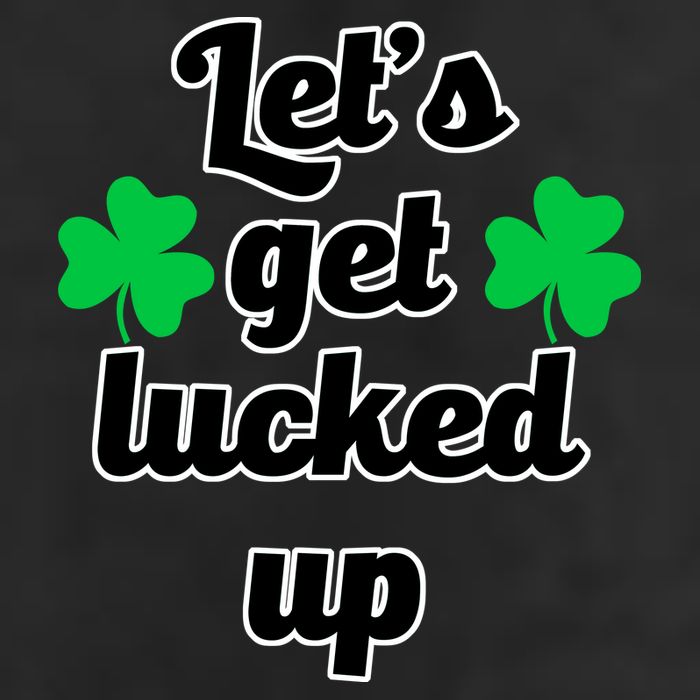 Let's Get Lucked Up 7 Panel Mesh Trucker Snapback Hat