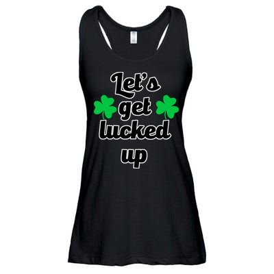 Let's Get Lucked Up Ladies Essential Flowy Tank