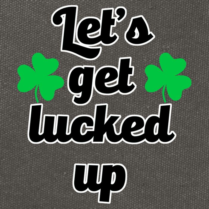 Let's Get Lucked Up Cotton Canvas Backpack