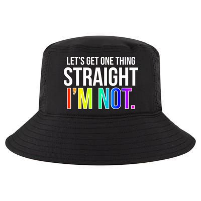 Let's Get One Thing Straight I'm Not Funny LGBT Cool Comfort Performance Bucket Hat
