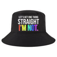 Let's Get One Thing Straight I'm Not Funny LGBT Cool Comfort Performance Bucket Hat