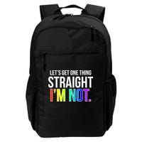 Let's Get One Thing Straight I'm Not Funny LGBT Backpack