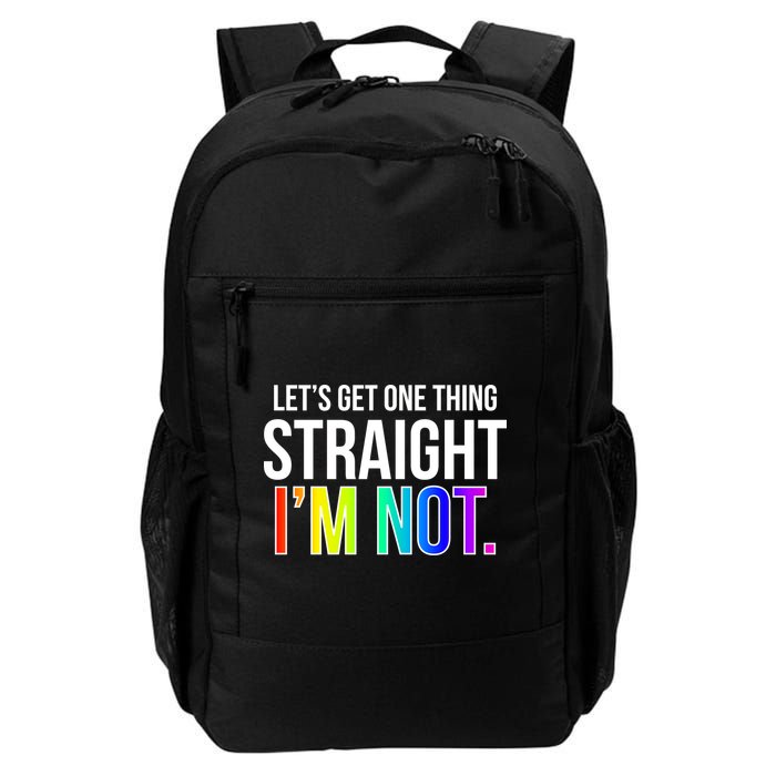 Let's Get One Thing Straight I'm Not Funny LGBT Backpack