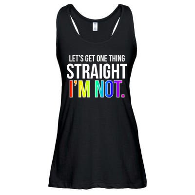 Let's Get One Thing Straight I'm Not Funny LGBT Ladies Essential Flowy Tank