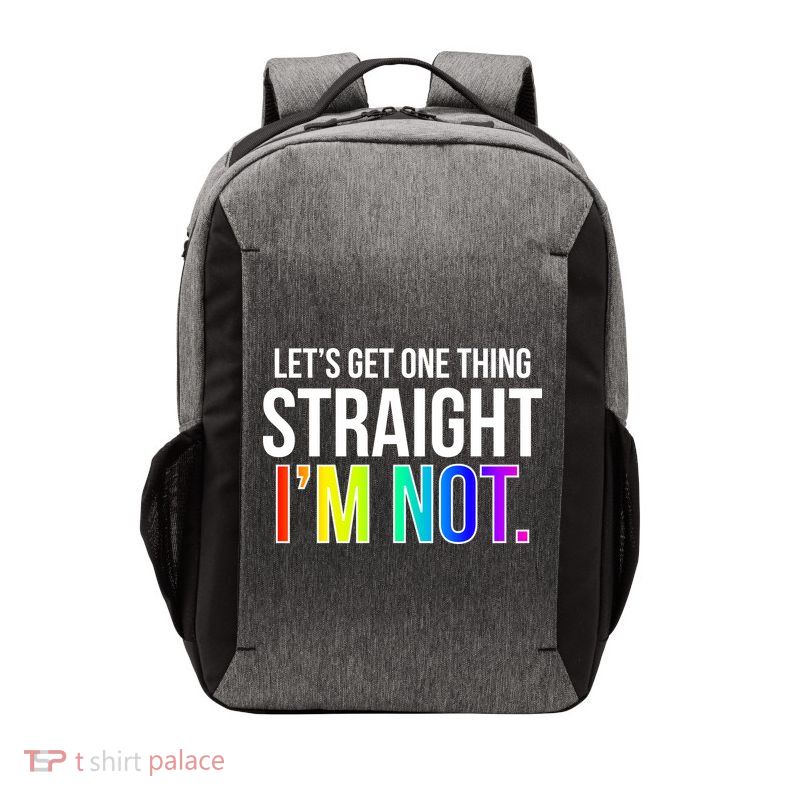Let's Get One Thing Straight I'm Not Funny LGBT Vector Backpack