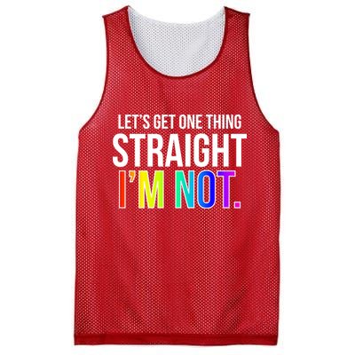 Let's Get One Thing Straight I'm Not Funny LGBT Mesh Reversible Basketball Jersey Tank