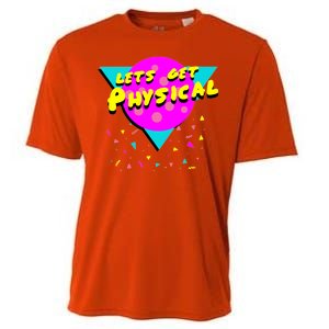 Lets Get Physical Retro 80s  Cooling Performance Crew T-Shirt