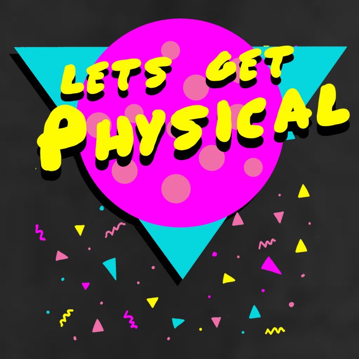 Lets Get Physical Retro 80s  Cool Comfort Performance Bucket Hat