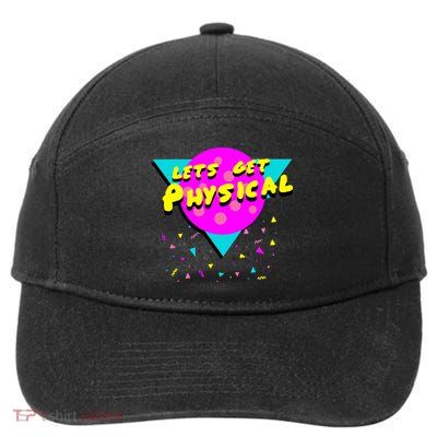 Lets Get Physical Retro 80s  7-Panel Snapback Hat