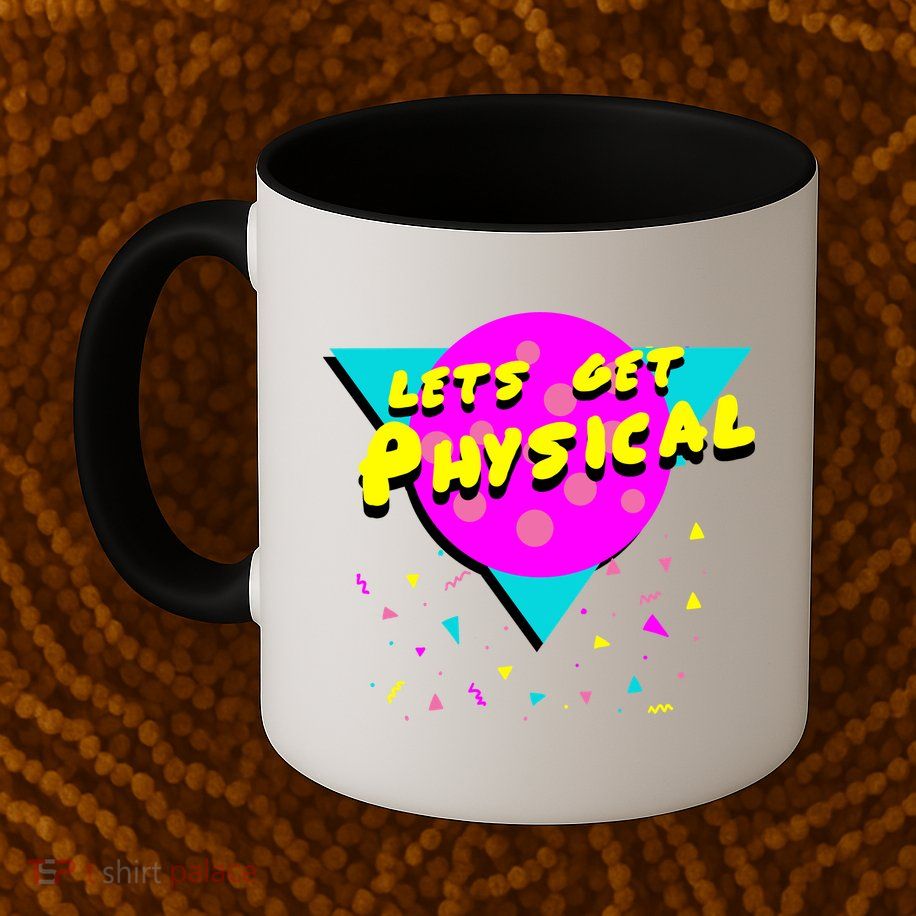 Lets Get Physical Retro 80s  Mug