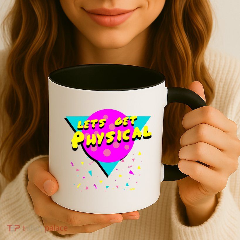 Lets Get Physical Retro 80s  Mug