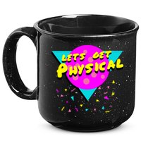 Lets Get Physical Retro 80s  15oz Campfire Ceramic Mug