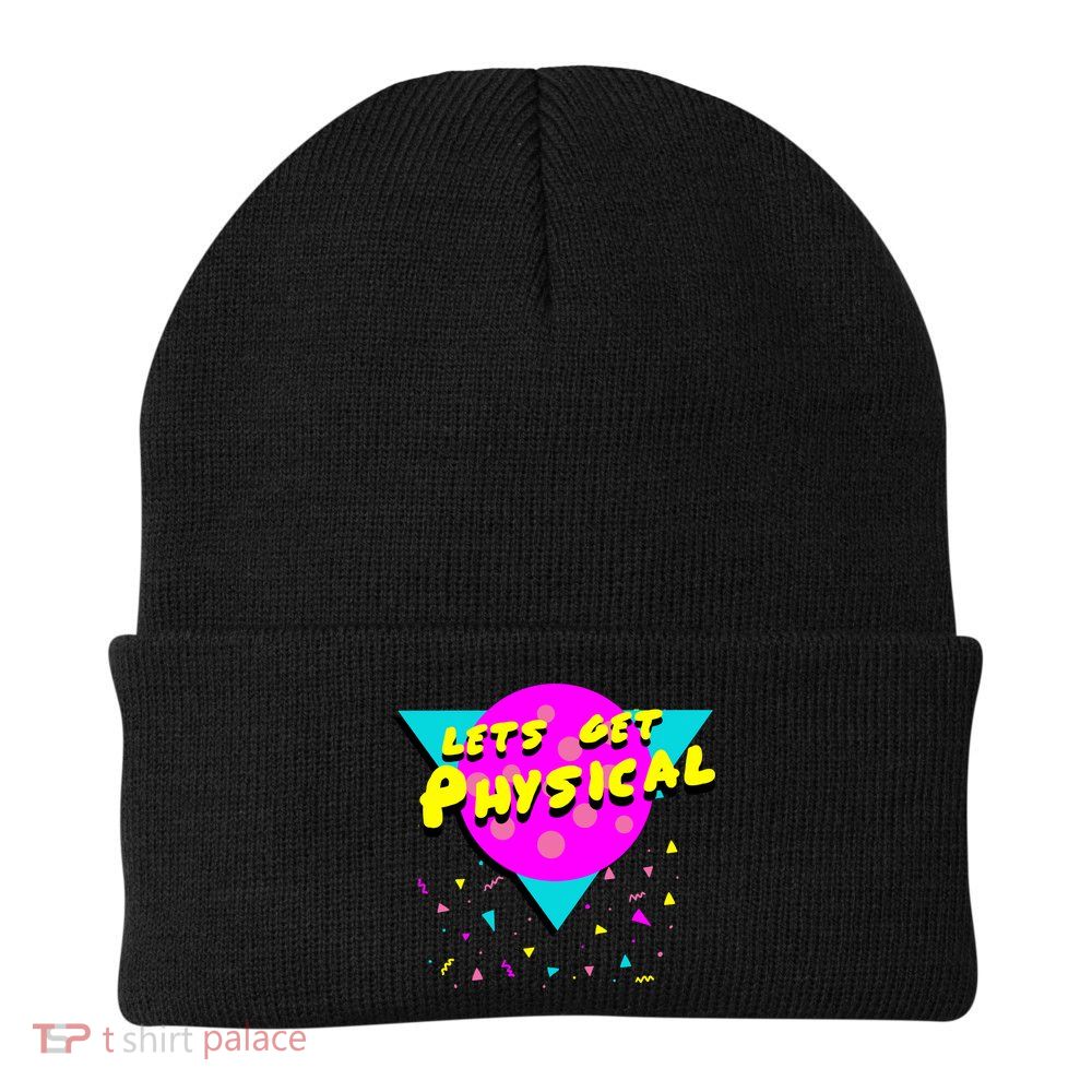 Lets Get Physical Retro 80s  Beanie