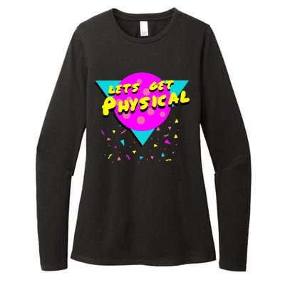 Lets Get Physical Retro 80s  Womens CVC Long Sleeve Shirt