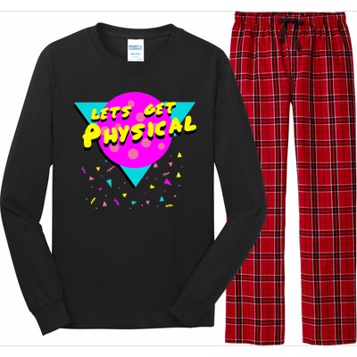 Lets Get Physical Retro 80s  Long Sleeve Pajama Set