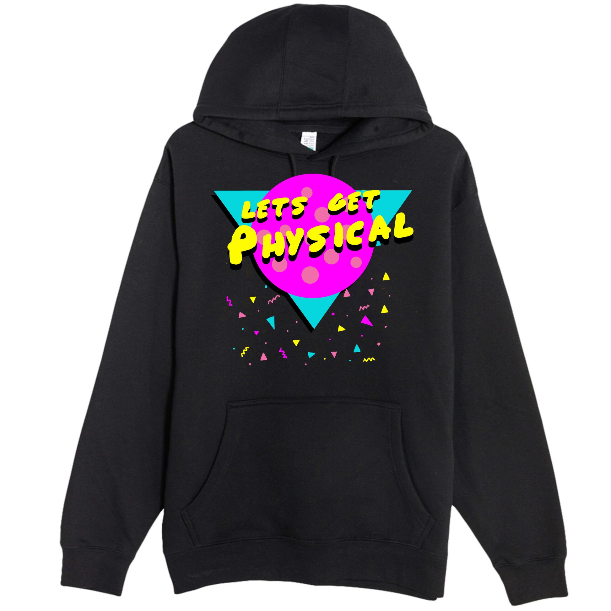 Lets Get Physical Retro 80s  Premium Pullover Hoodie