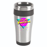 Lets Get Physical Retro 80s  16oz Travel Tumbler