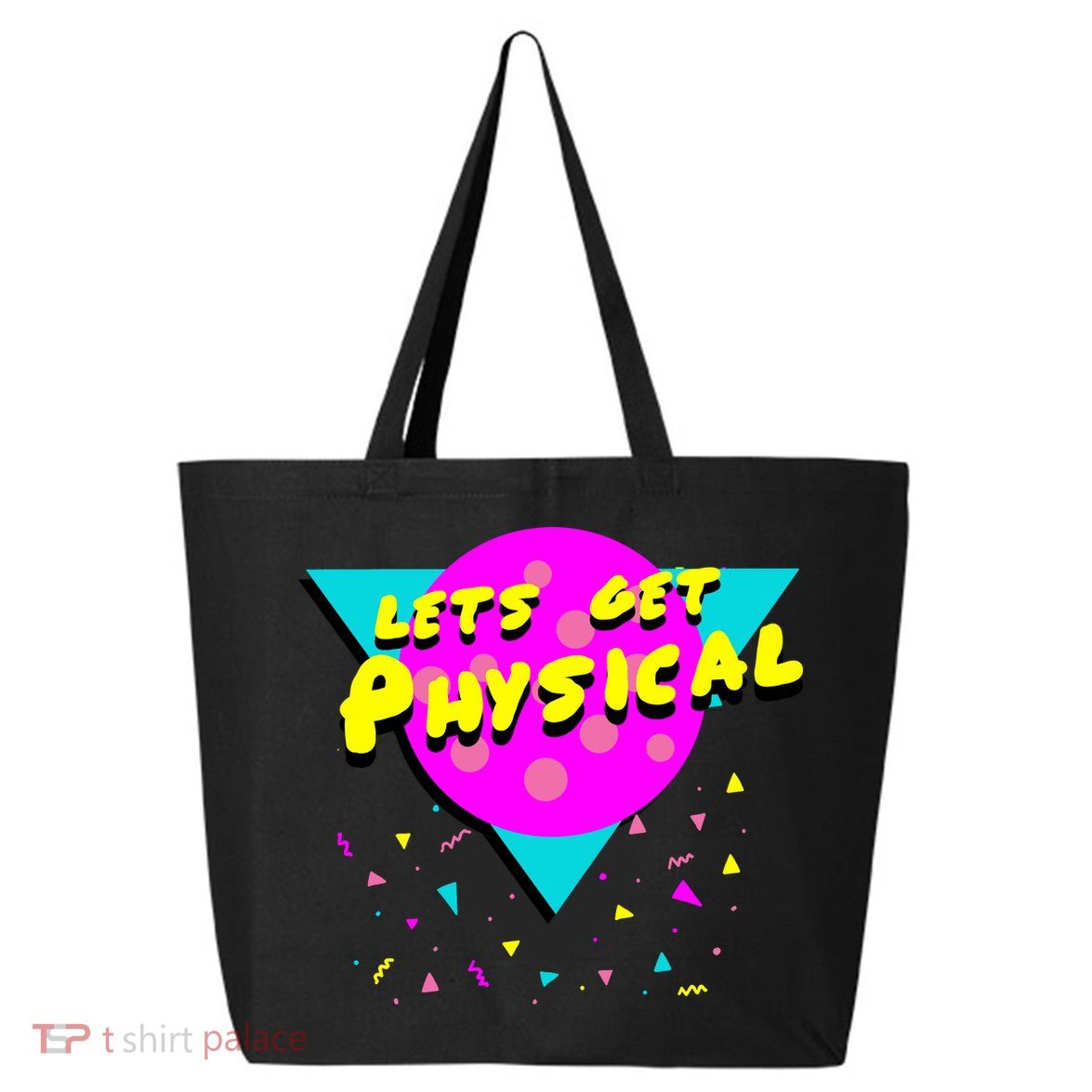 Lets Get Physical Retro 80s  25L Jumbo Tote