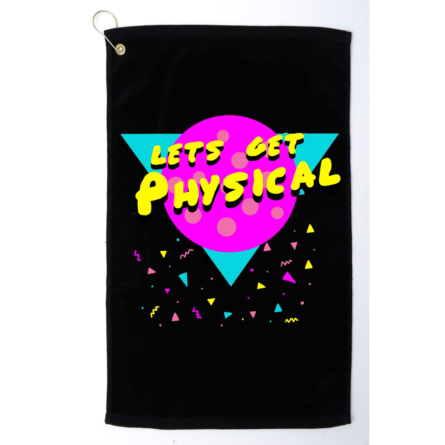 Lets Get Physical Retro 80s  Golf Towel