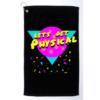 Lets Get Physical Retro 80s  Platinum Collection Golf Towel